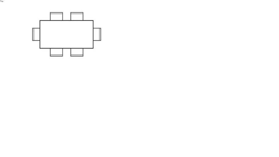 6 seater tables 2d