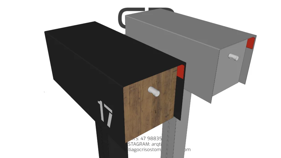 Caixa de Correio - Waldo Modern Mailbox