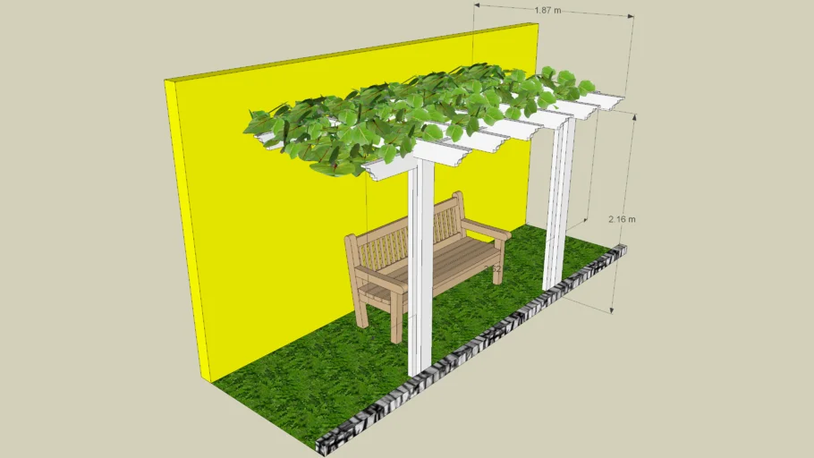 Pergola para parreira de Uva