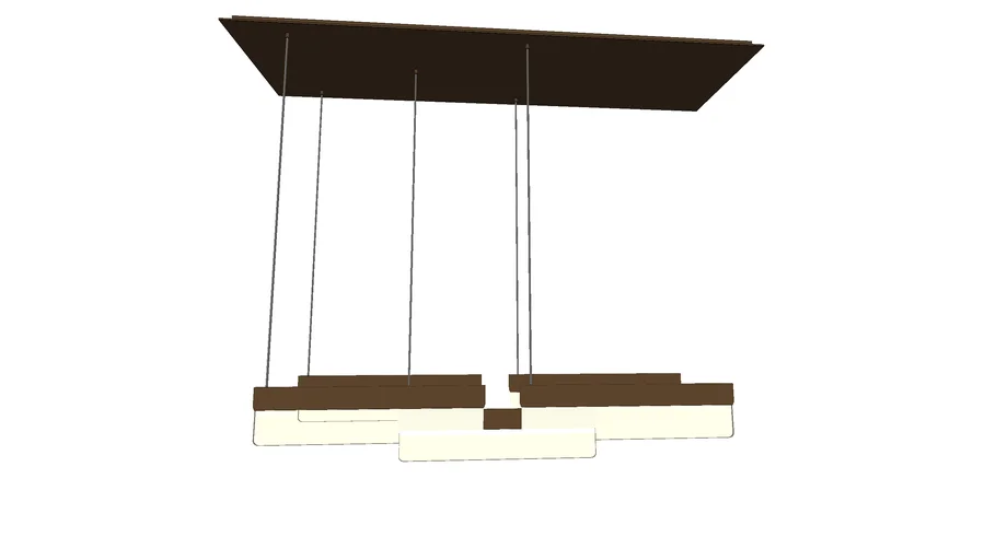 Holly Hunt Edge Chandelier 5 Light Bars EXT-CHN