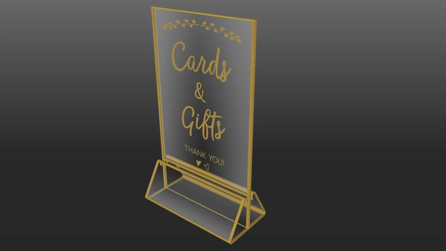 Cards and Gifts Wedding Sign.