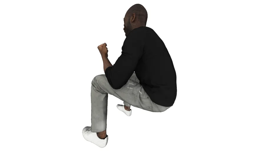 Sitting man