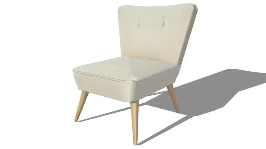SCANDINAVE, Fauteuil vintage en coton beige nude, Maisons du monde, ref : 156320, prix : 149,90 €