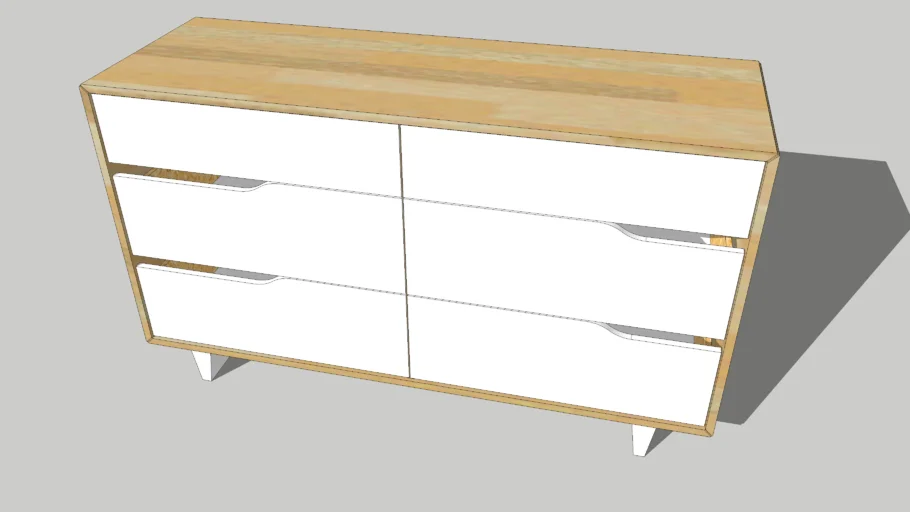 IKEA MANDAL 6 drawer dresser