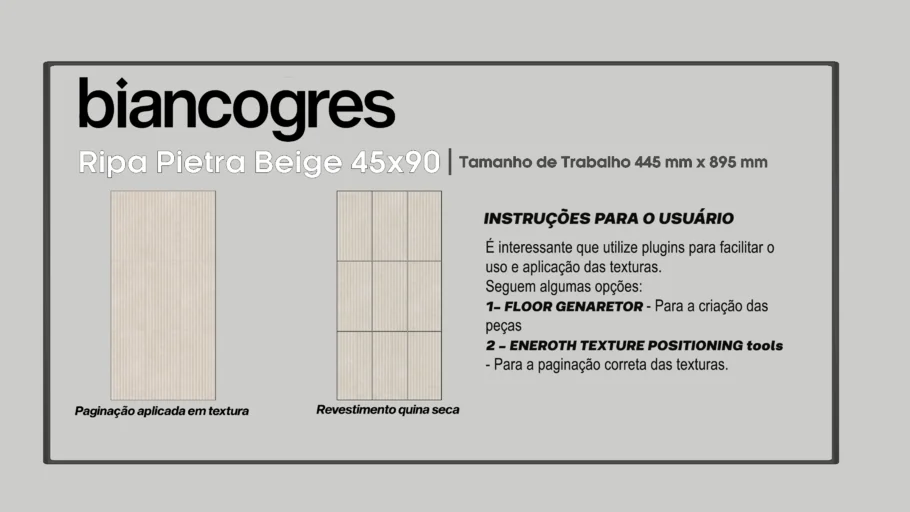 Ripa Pietra Beige 45x90 | 3D Warehouse