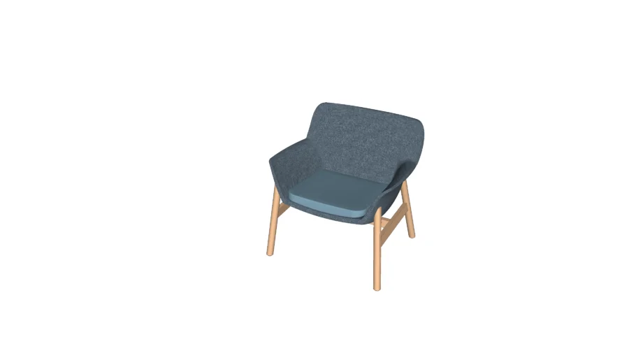IKEA VEDBO Armchair, Gunnared blue