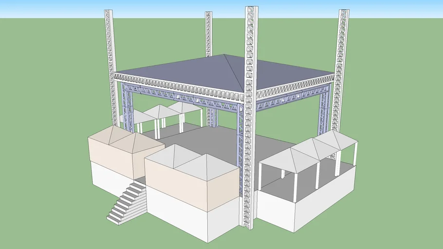 Palco 14x10 completo