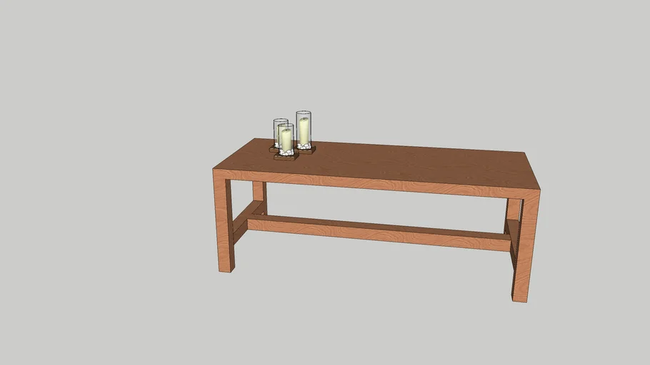 table basse bois | 3D Warehouse