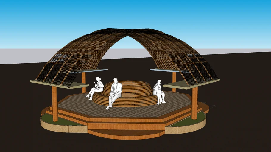 Bamboo work in sketchup