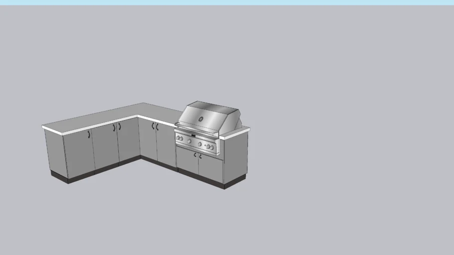 L Shape Kitchen | 3D Warehouse