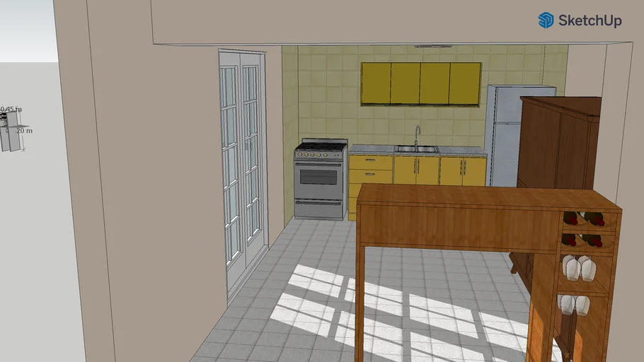 Cocina con barra