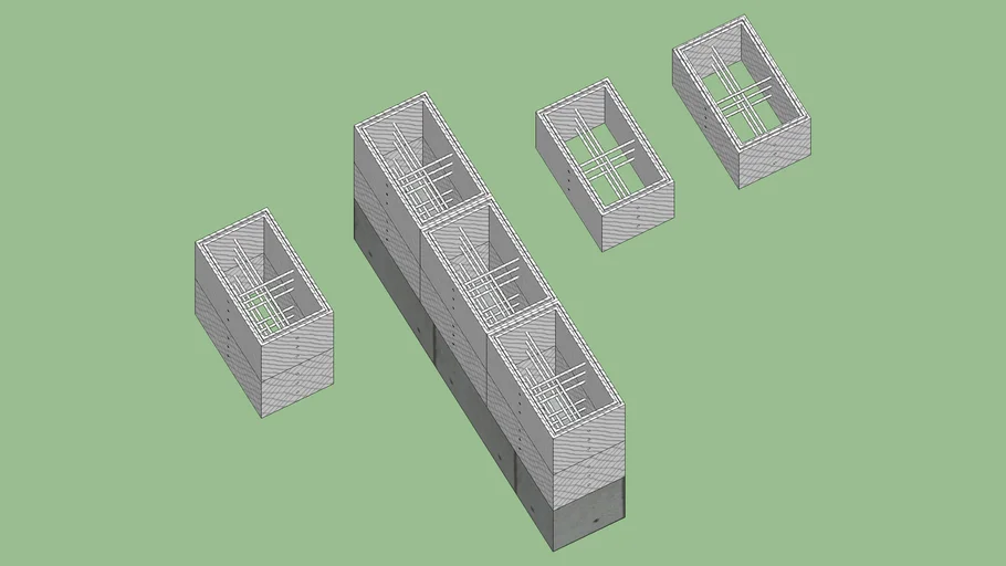 Reinforced Concrete Blocks | 3D Warehouse