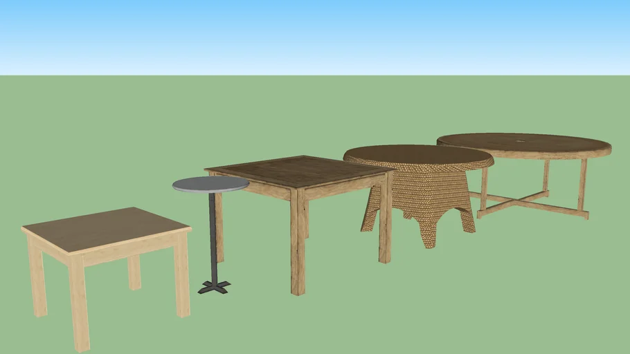 Outdoor tables set  2