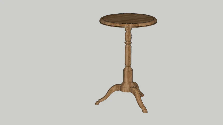 Small Decorative Wooden Round Table