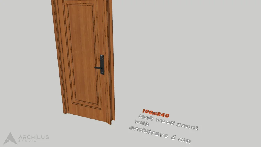 DOOR SERIES 1 - WOOD DOOR PANEL TYPE 100X240 