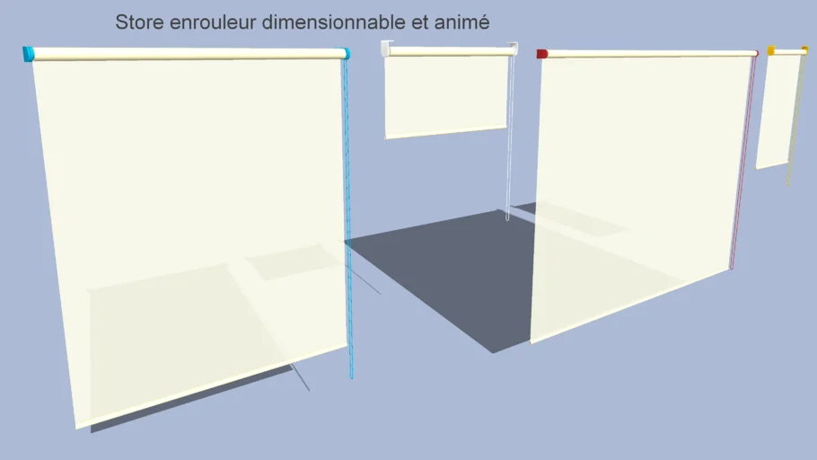 Store enrouleur dimensionnable et animé | 3D Warehouse