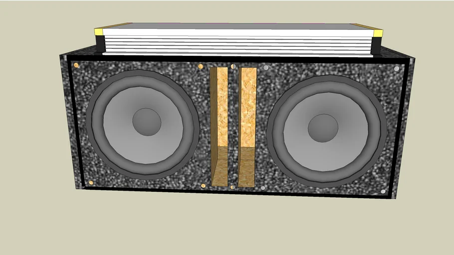 15" sub box w/amp & subs