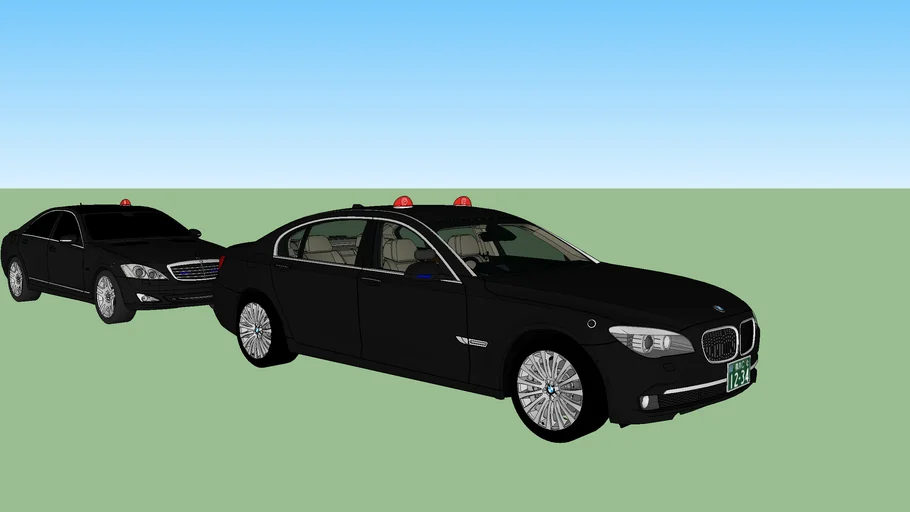 Japanese security police vehicles