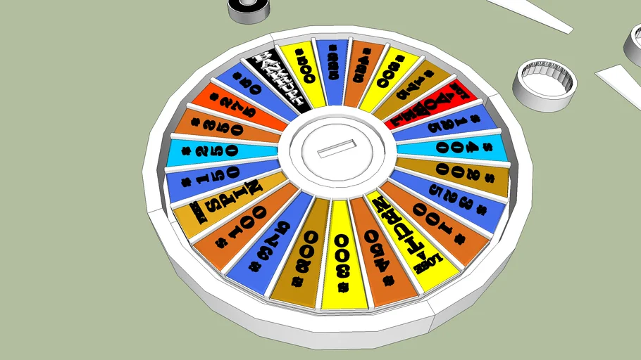 Wheel of Fortune Wheel with 608 Bearings 3d Printable