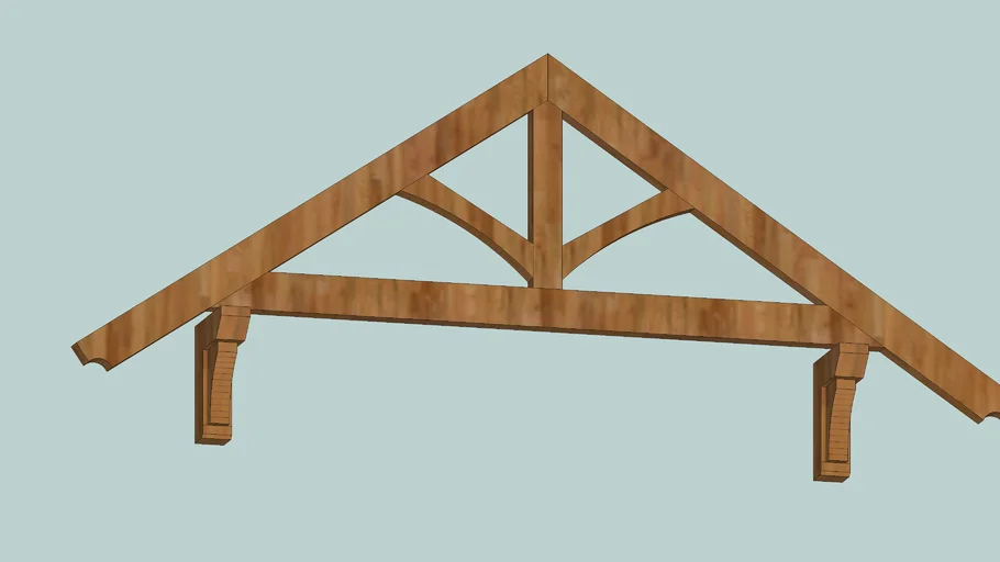 Deco Truss with corbel 8 pitch