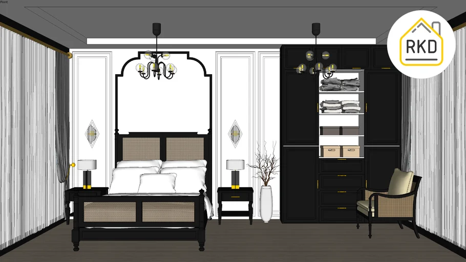 INDOCHINE BED ROOM SET - Rumah Kreasi Desain