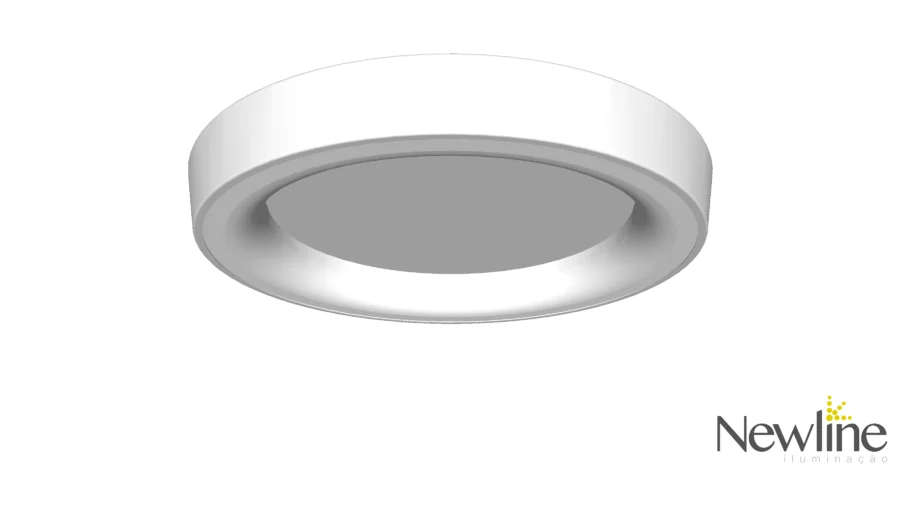 Plafon redondo em led