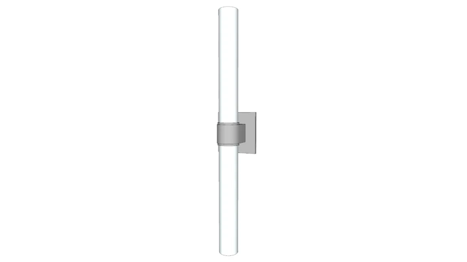 Opus Wall Mounted Double Arm Sconce with Cylinder Shade