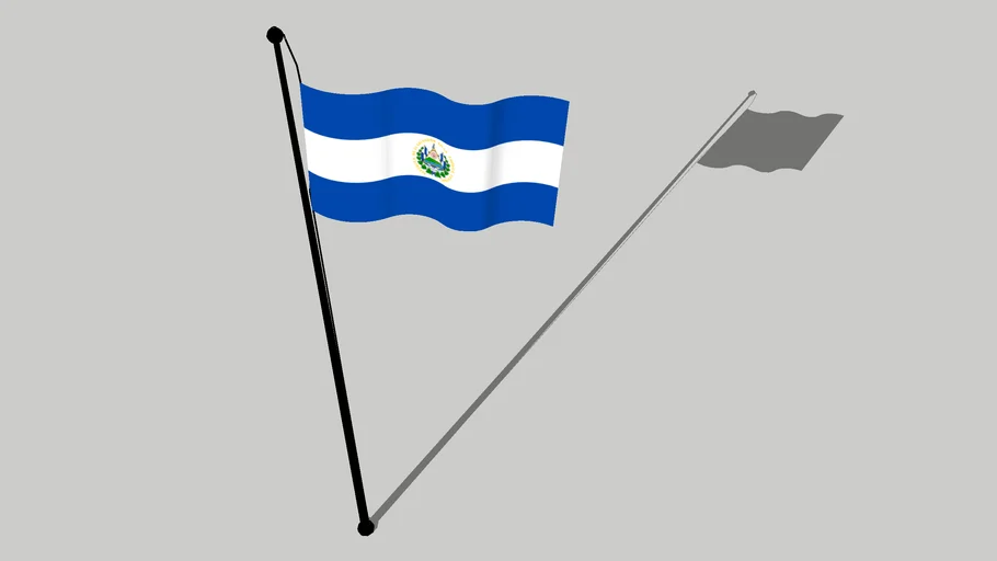 Flag of El Salvador - Bandera de el salvador