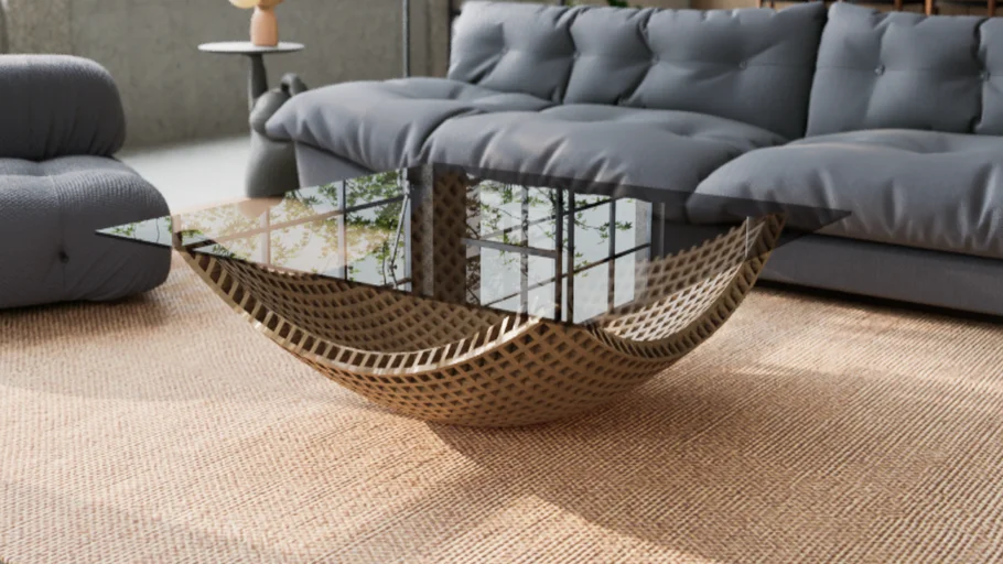Parametric Waffle Center Table