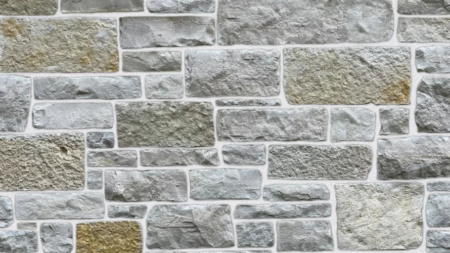 "Cambridge" (White Joint) Seamless Natural Stone Veneer Building Material