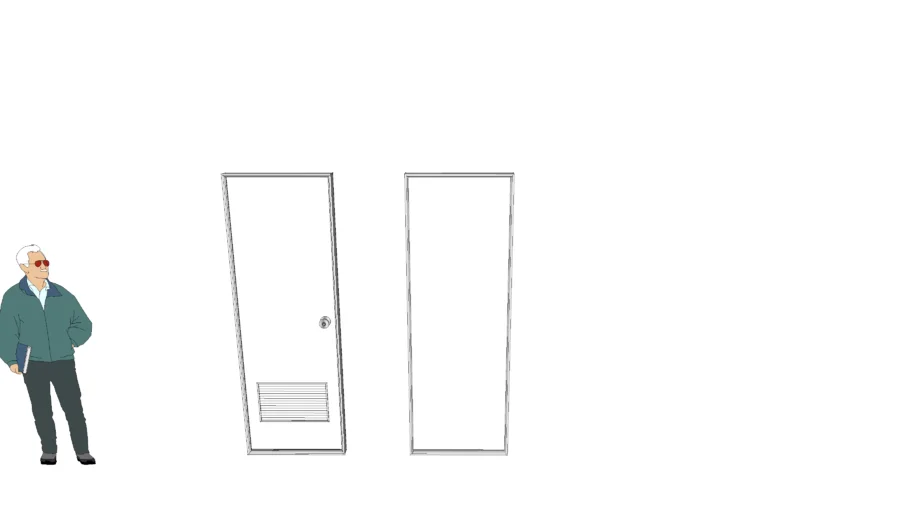 Bathroom door