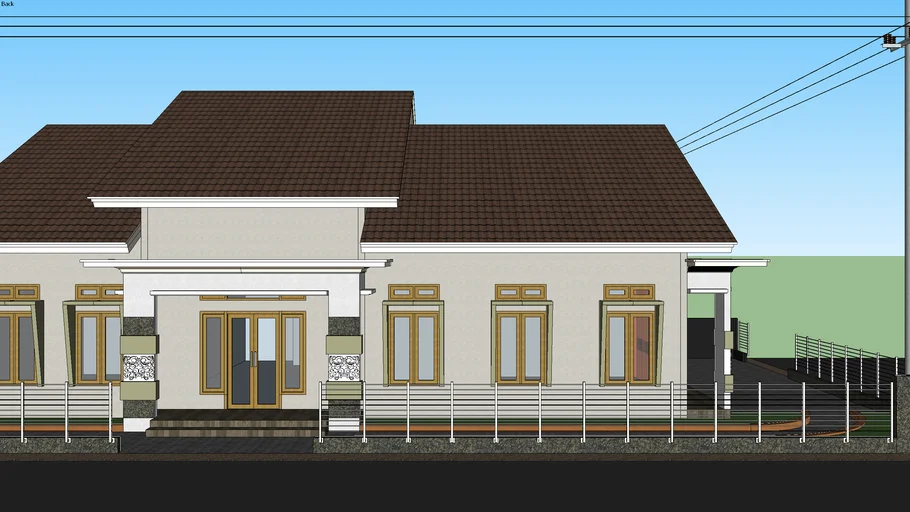 Rumah Tinggal Sederhana 1 Lantai