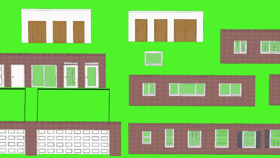 Windows, doors, closets, and garage doors