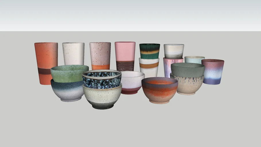 HK living keramiek grote set
