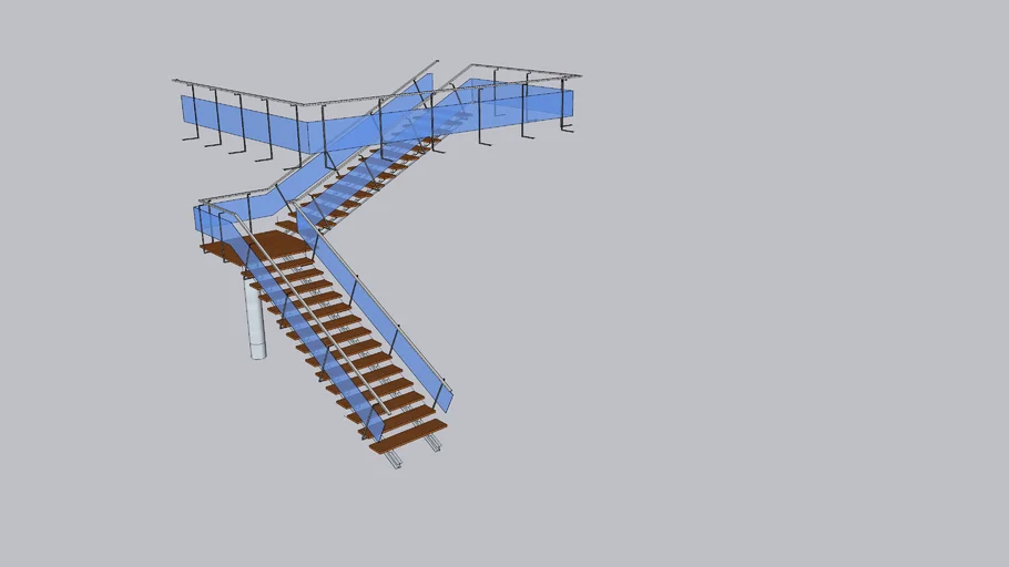 metal stair case