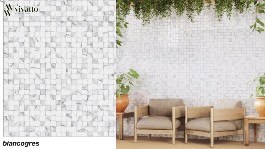 Quantum Carrara 45x90cm - Biancogres Porcelanato