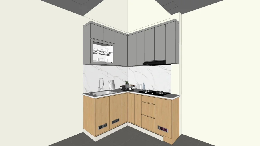 Custom Kitchen Set Aluminium