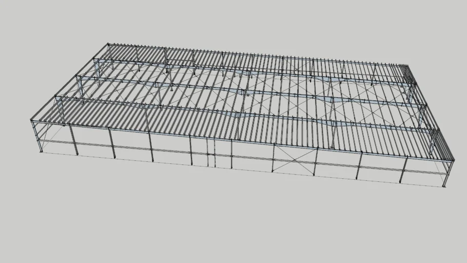 20,000 sf steel building frame