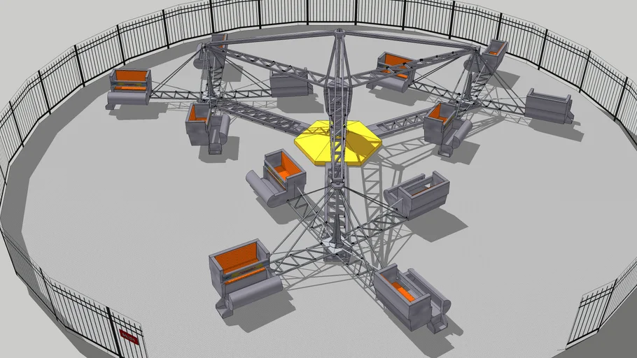 Scrambler Ride carnival | 3D Warehouse