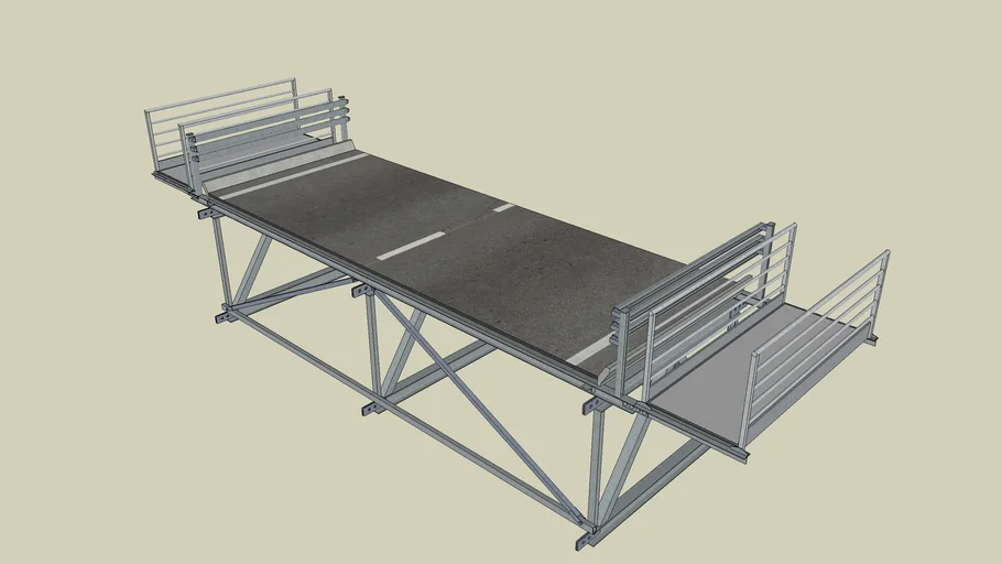 Seccion Puente Metalico / Section Metal Bridge