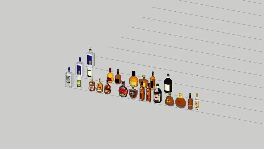 Alcohol drink bottles - Rum