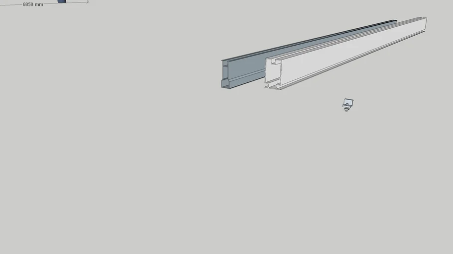 Riel for solar panel
