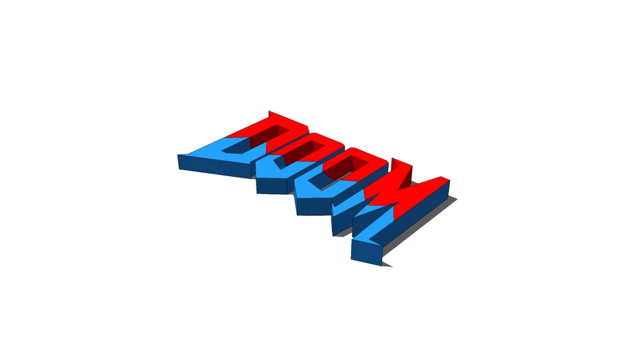 3D DOOM logo