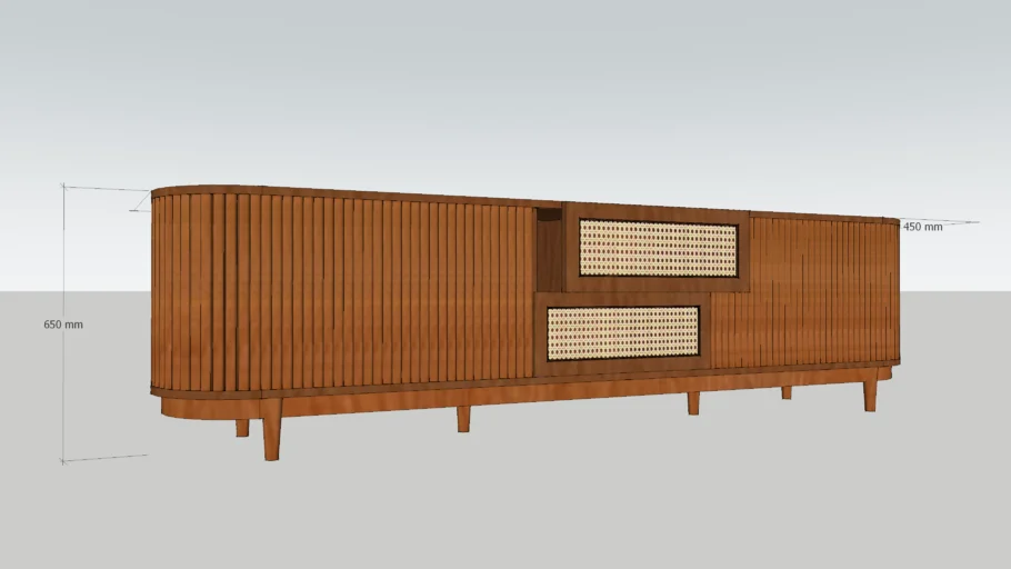 Meja TV salur salur 250cm