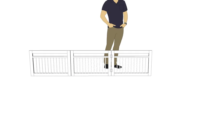 Walk-over dog gate