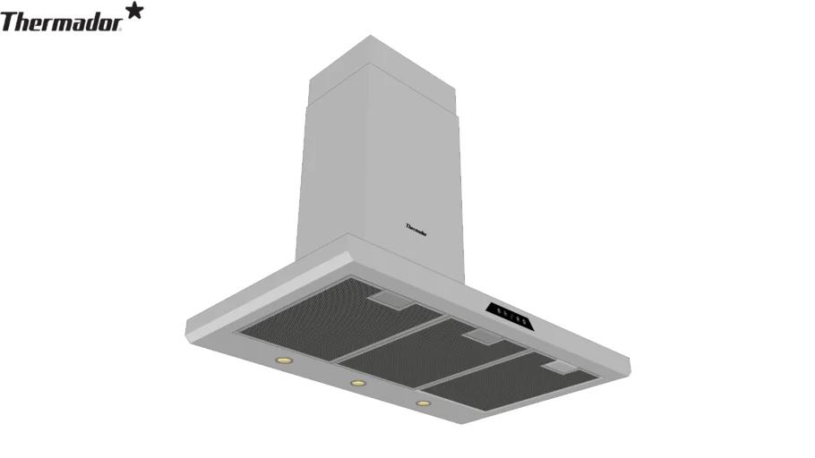 Thermador Ventilation 36inch Chimney wall hood with blower HMCB36FS