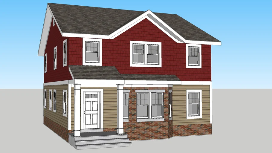 New urban neo-Colonial house