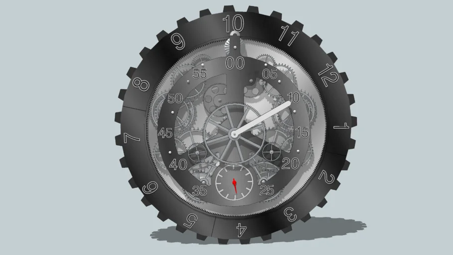 HORLOGE MURALE A ENGRENAGES