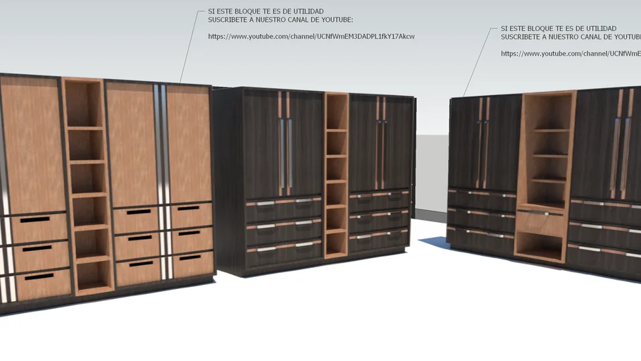 ARMARIO DE ROPA -   CLOSET ARQUI - CLOTHES CLOSET- CHIFONIER