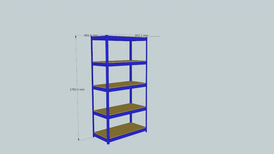 BiGDUG Budget 175kg Shelving model 150B